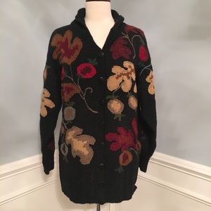 Nan Haden Wool Hand Knitted Wool Sweater -Medium